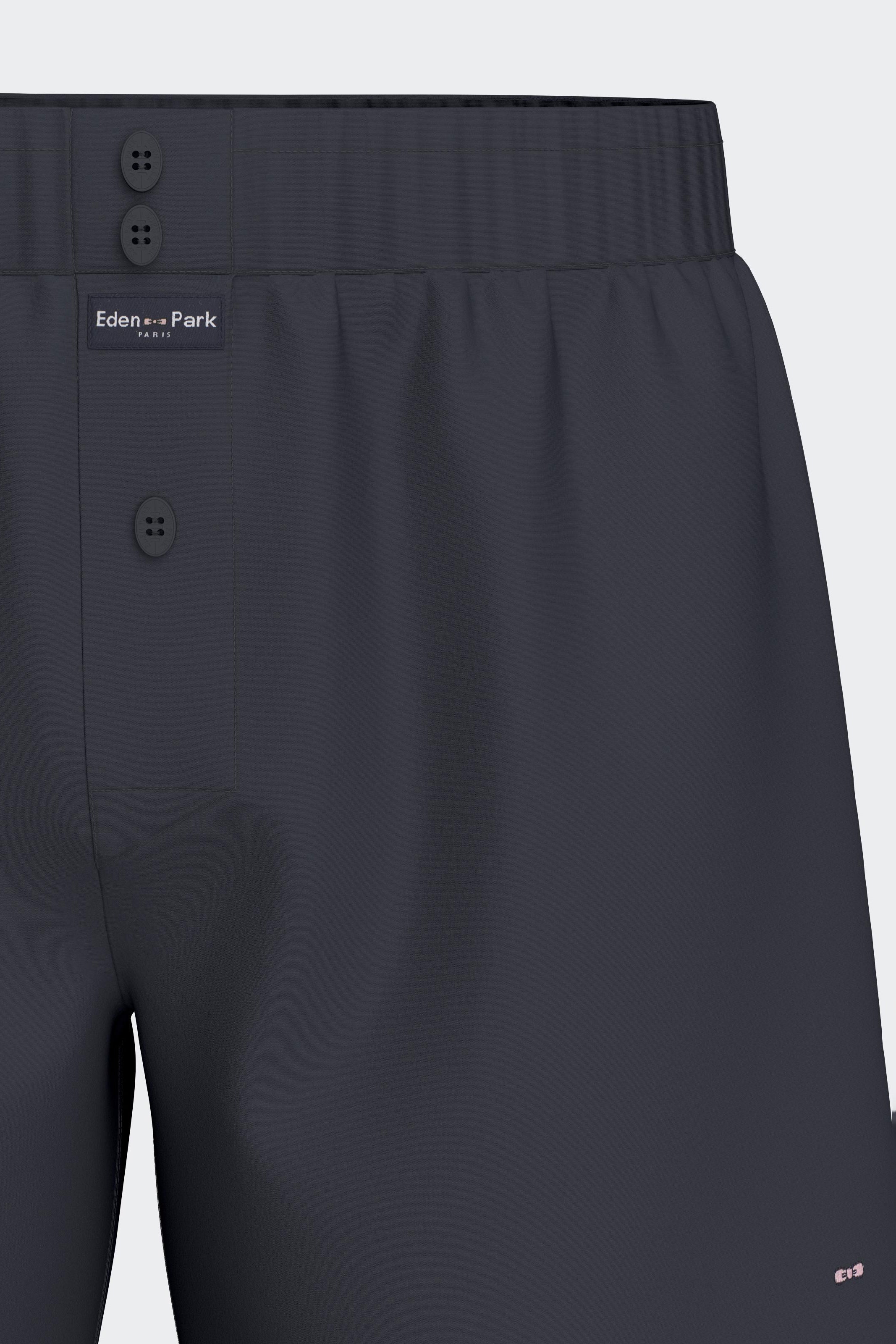 Boxershorts aus Popeline von Baumwolle Marineblau