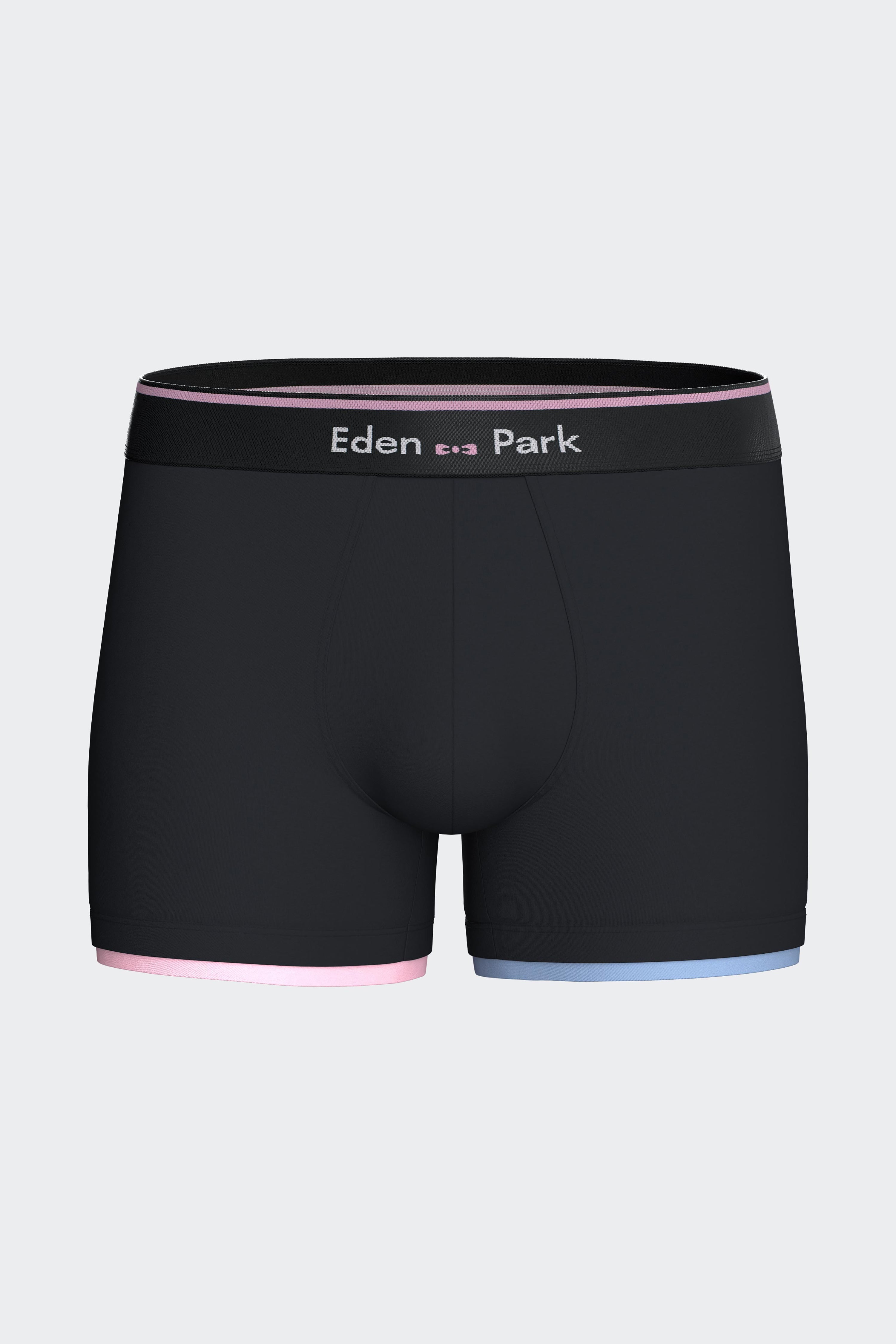 Boxer en jersey de coton stretch marine détails bicolores