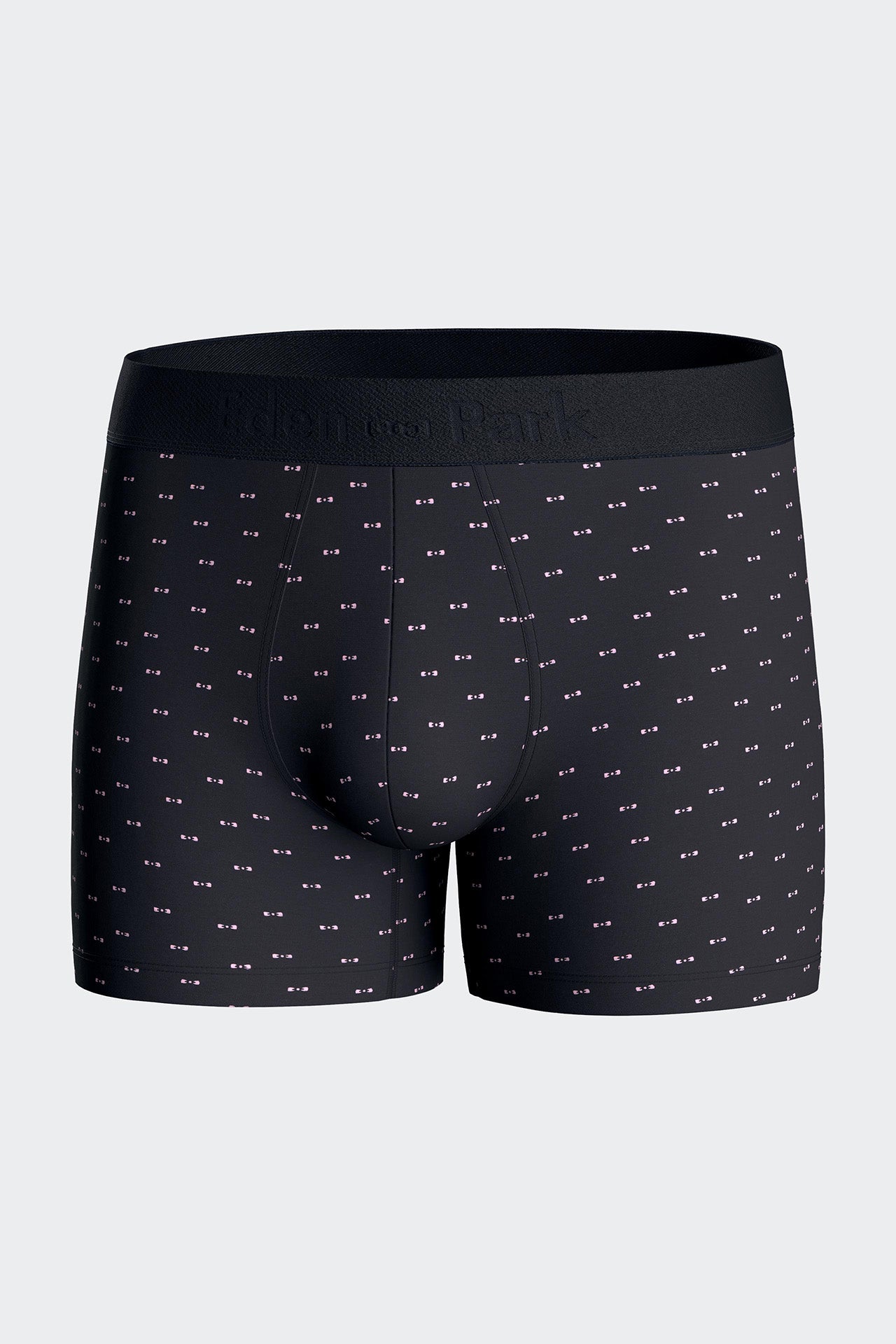 Boxer en jersey de coton stretch à micromotifs nœuds papillon marine