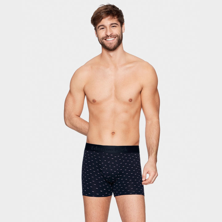 Boxer à micro motif noeuds papillon rose