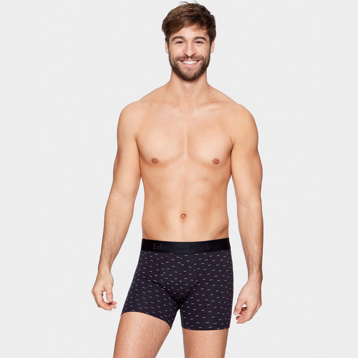 Boxer à micro motif noeuds papillon bleu clair