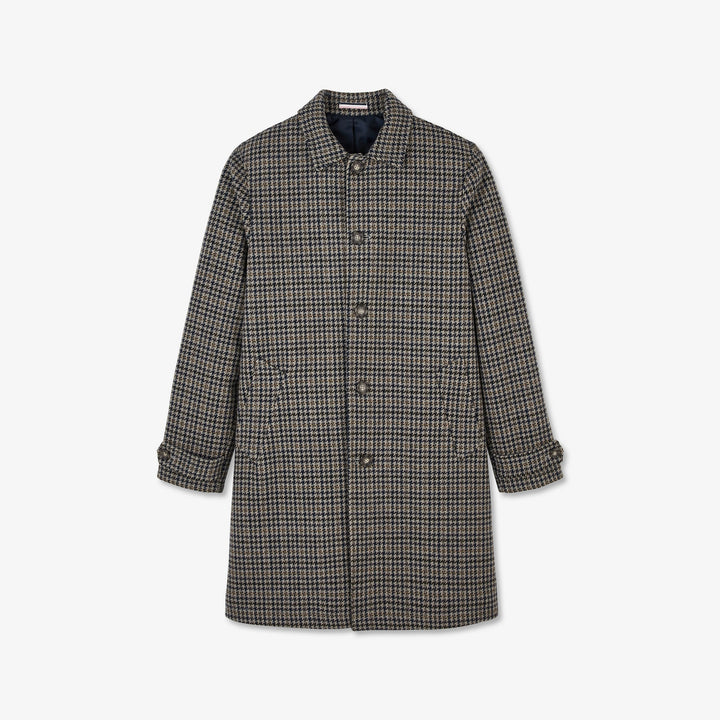Manteau long gris et droit