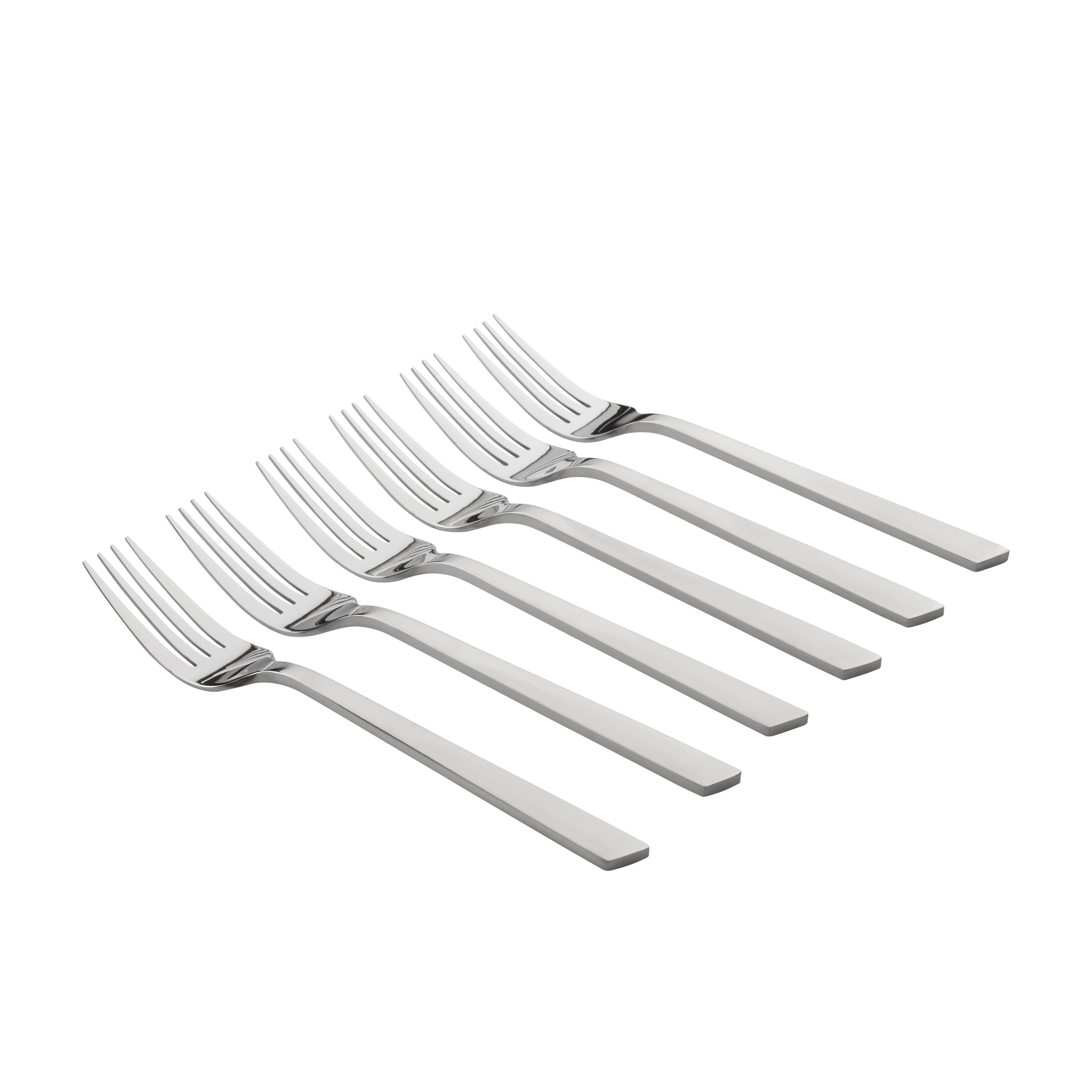 Lot de 6 fourchettes de table en inox