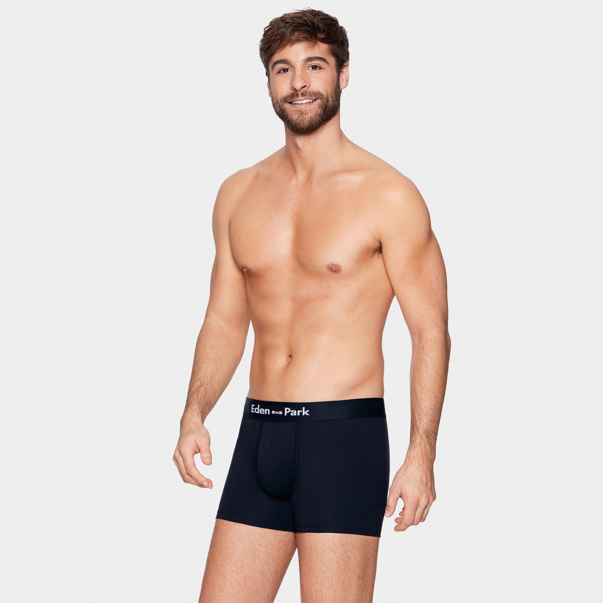 Pack de 2 boxers bleu marine détails rayures et uni