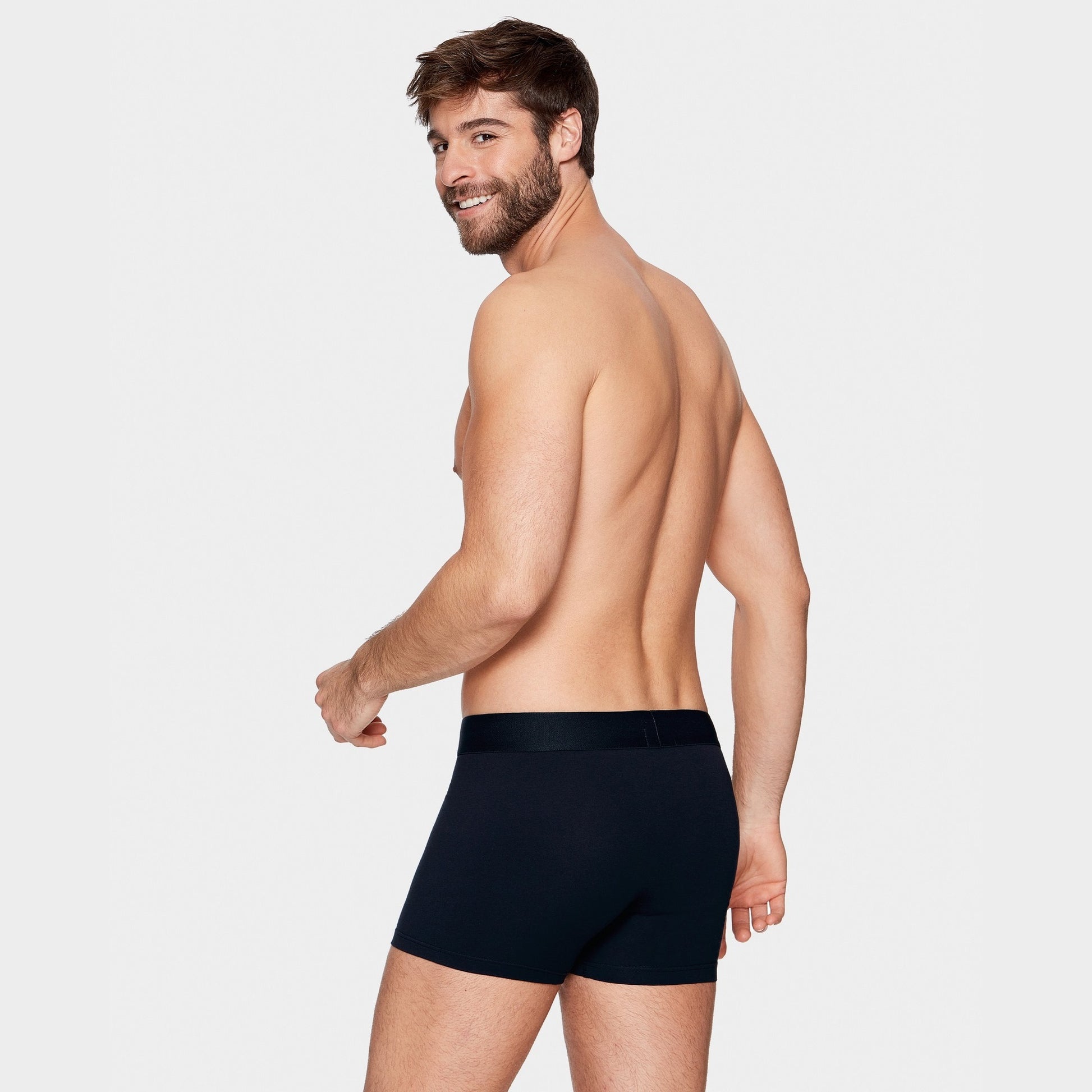 Pack de 2 boxers bleu marine détails rayures et uni