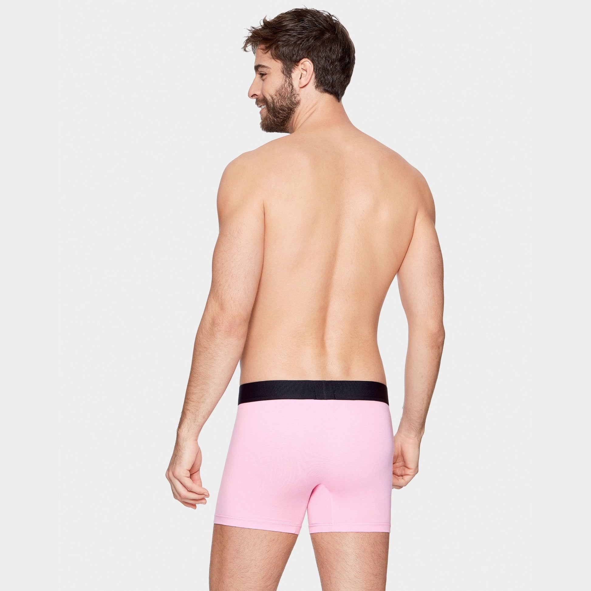 Pack de 2 boxers rose uni et détails noeuds papillon