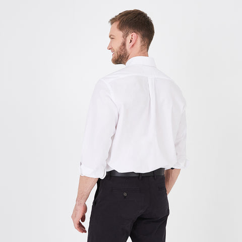 White cotton blend shirt - Image 2