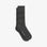 Paire de chaussettes gris foncé rayées unies