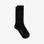 Paire de chaussettes noires rayées unies