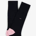 Paire de chaussettes bleu marine côtelées