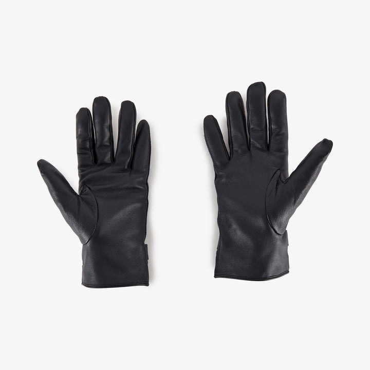 Gants bleu marine bimatière ton sur ton
