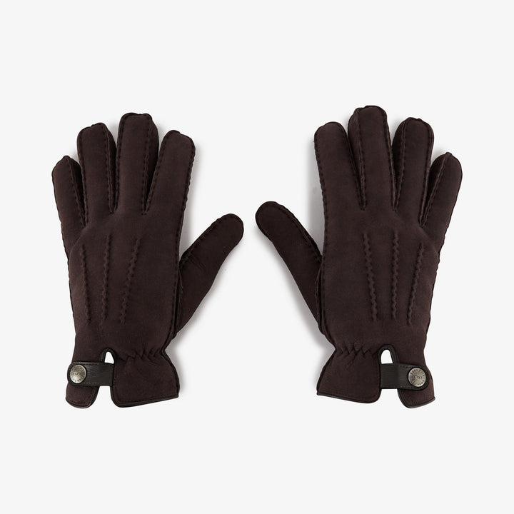 Gants marron foncé épais