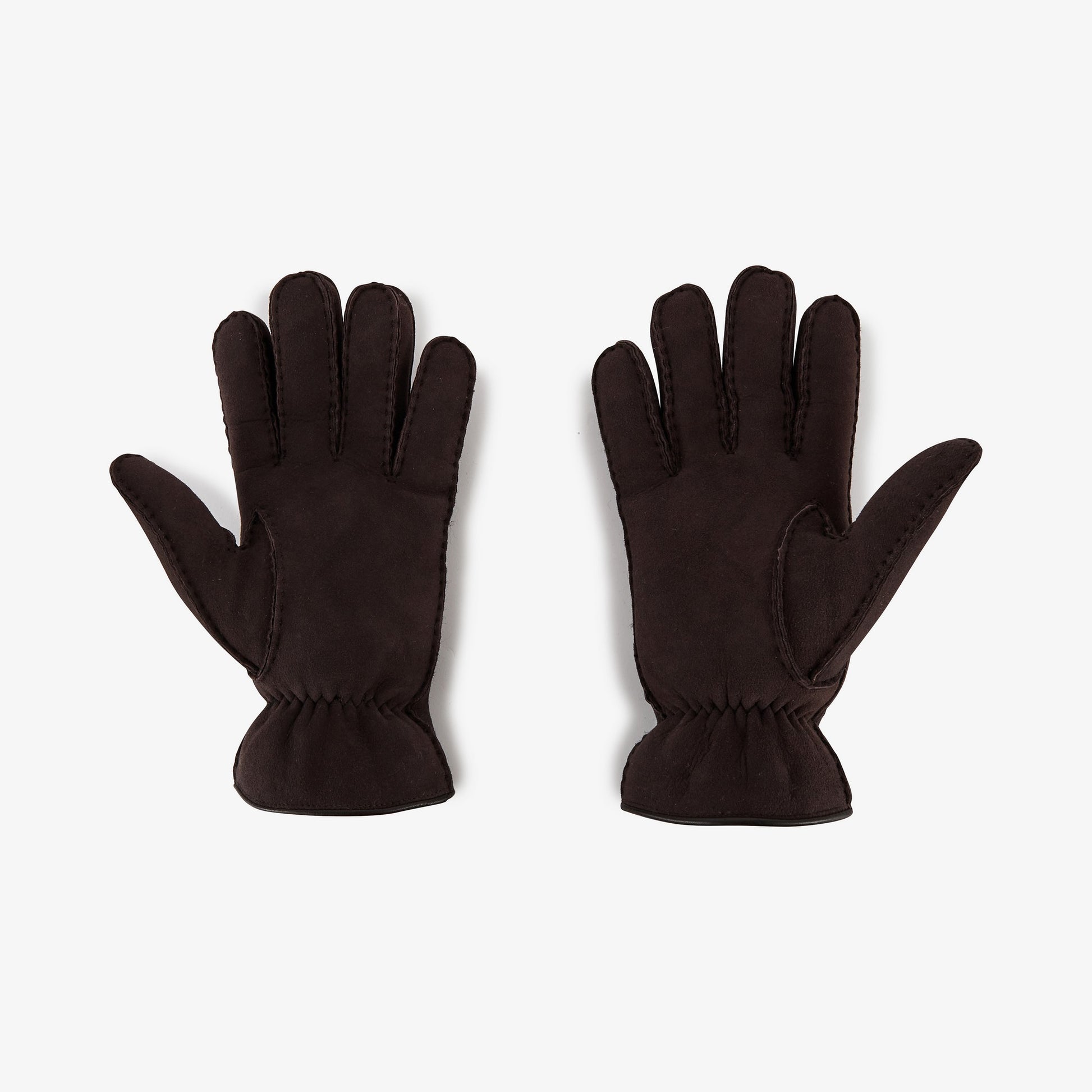 Gants marron foncé épais