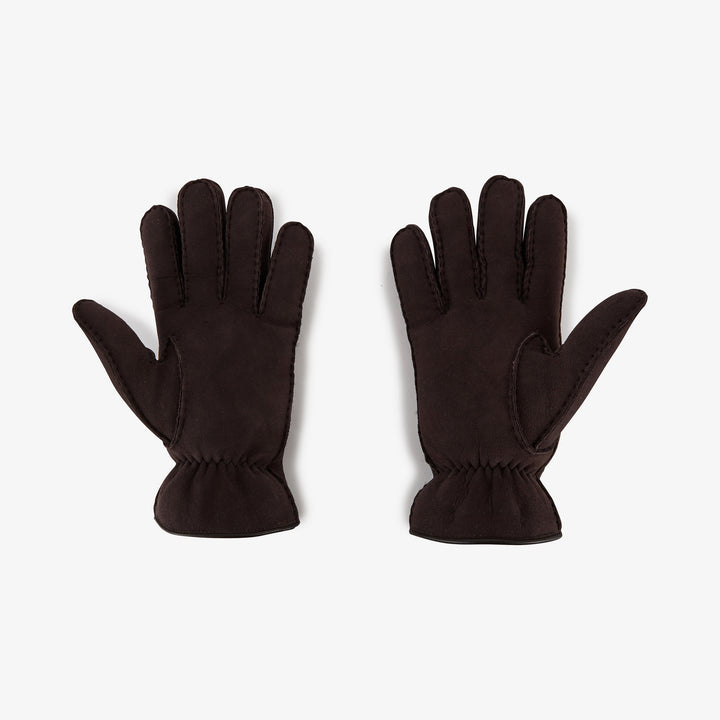 Gants marron foncé épais