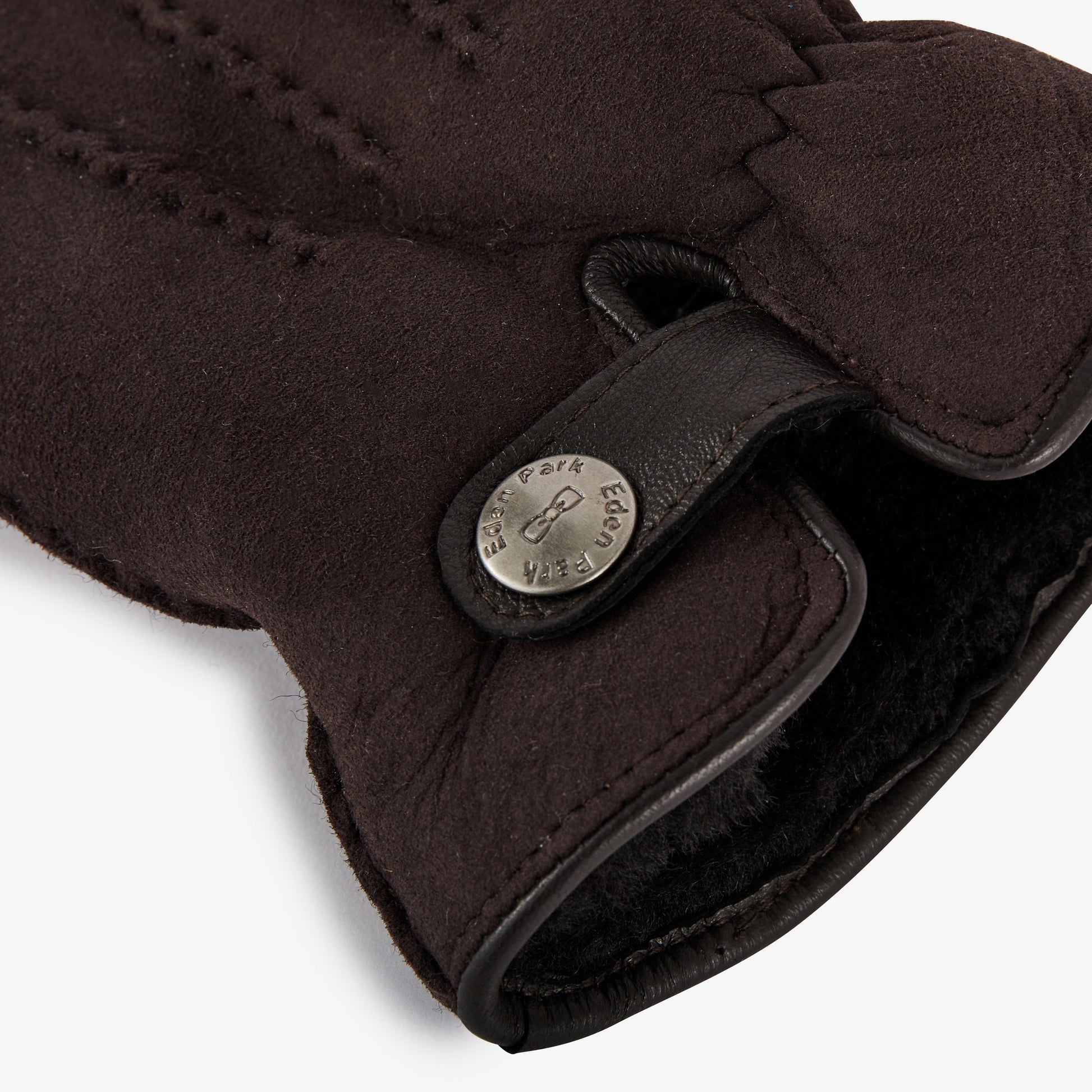 Gants marron foncé épais