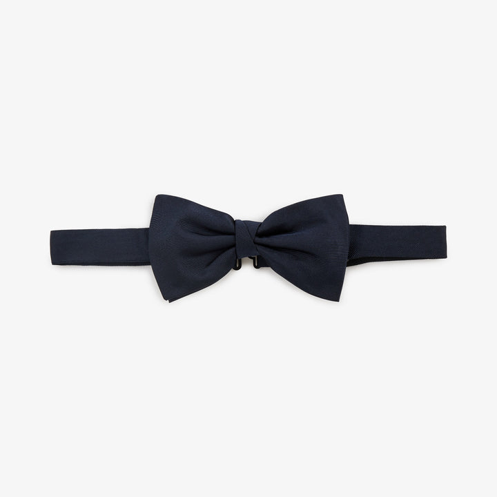 Nœud papillon bleu foncé uni