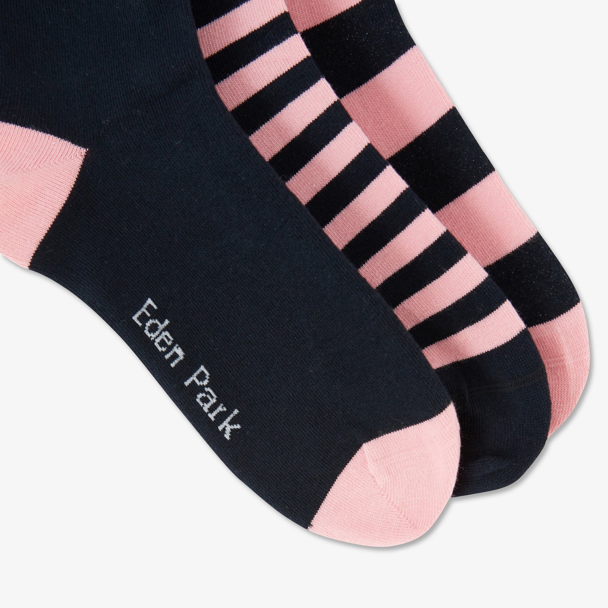 Lot de 3 paires de chaussettes cerclées rose