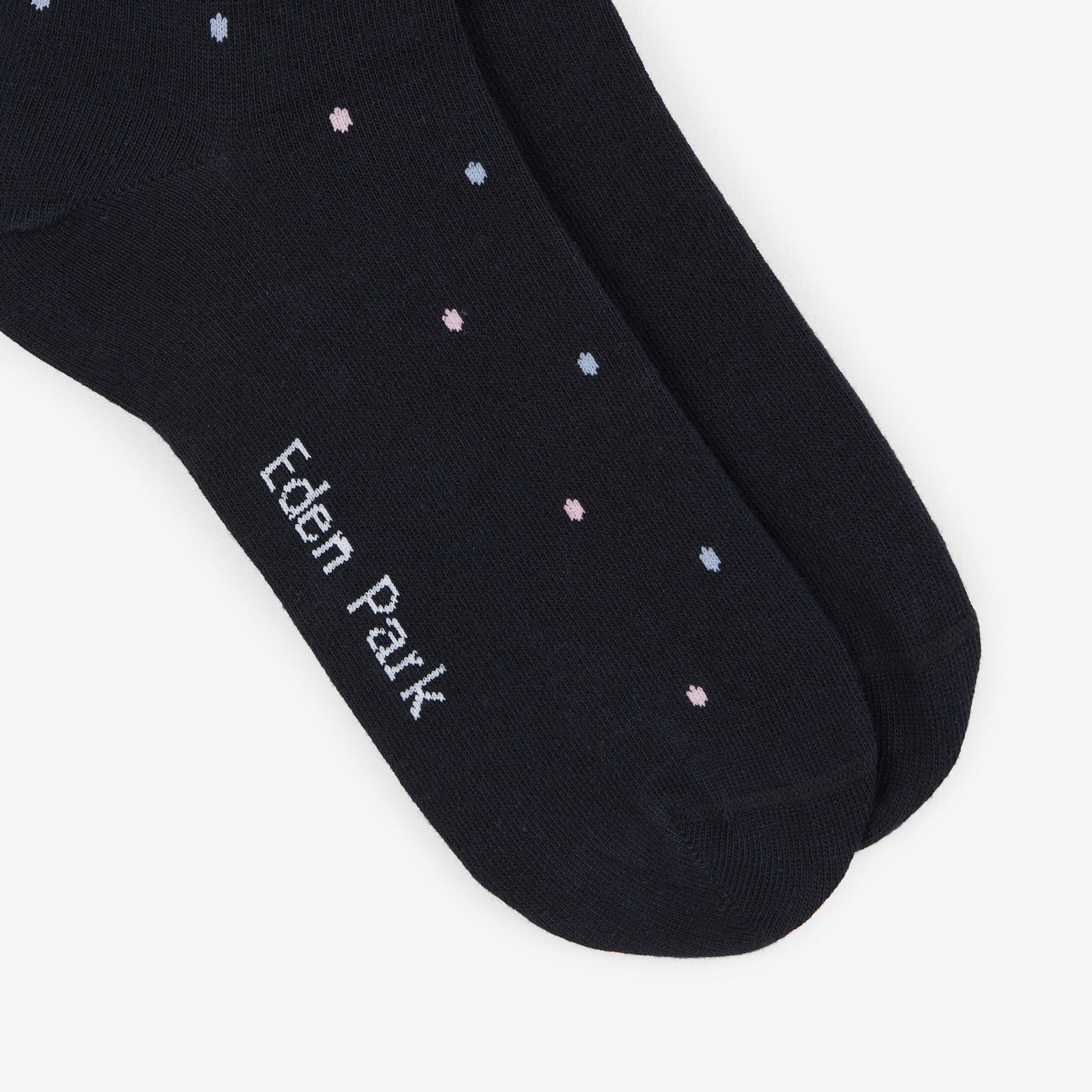Lot de 2 paires de chaussettes unies et fantaisies