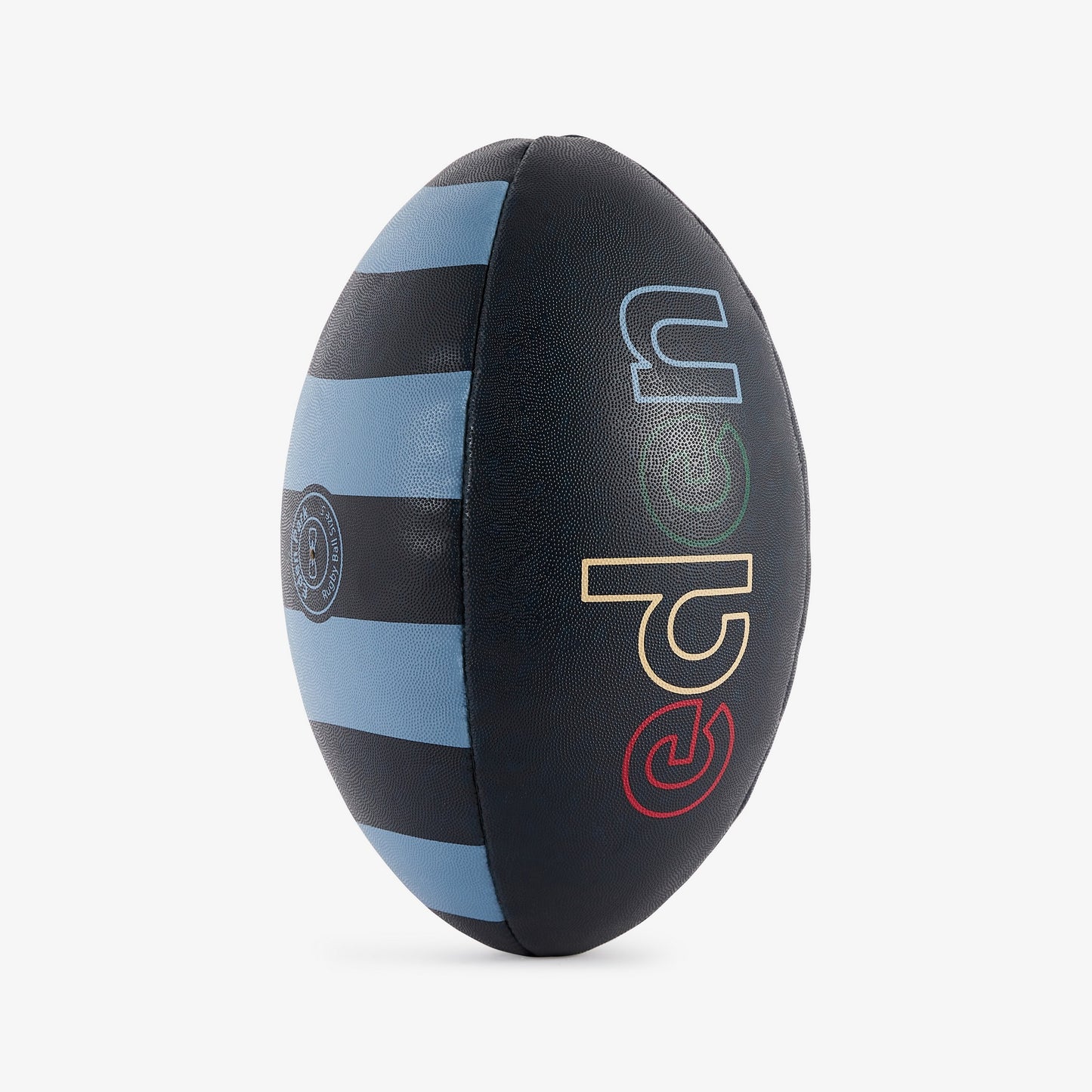 Ballon de rugby – RAM Rugby – Micro Softfeel Ballon de rugby – Taille 2,5 –  Perfect Starter Boule – Convient pour enfants – Âge 2–5 – Bleu