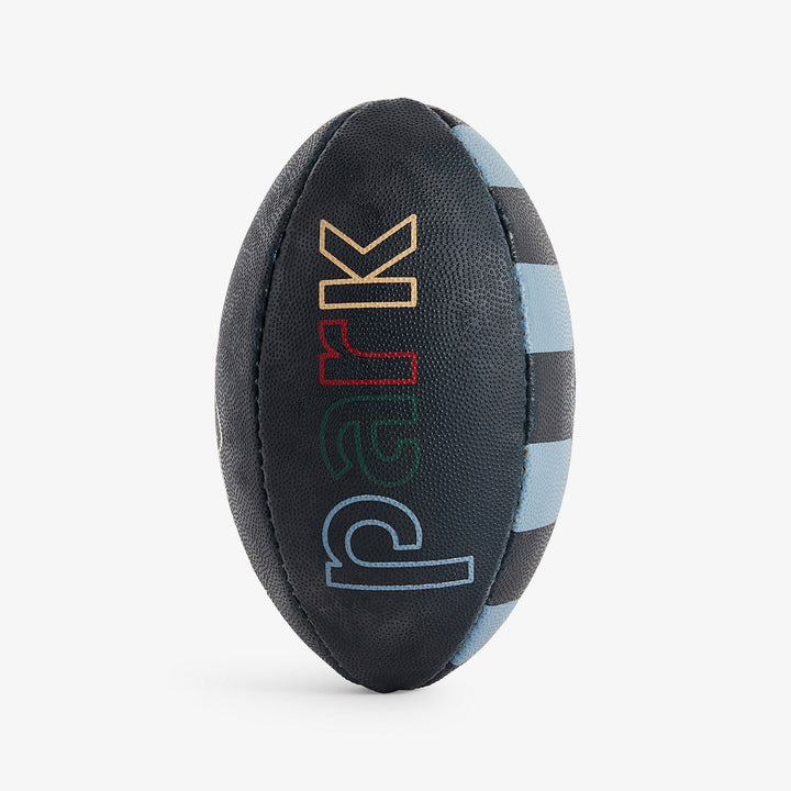 Mini ballon de rugby bleu foncé à inscription 2023
