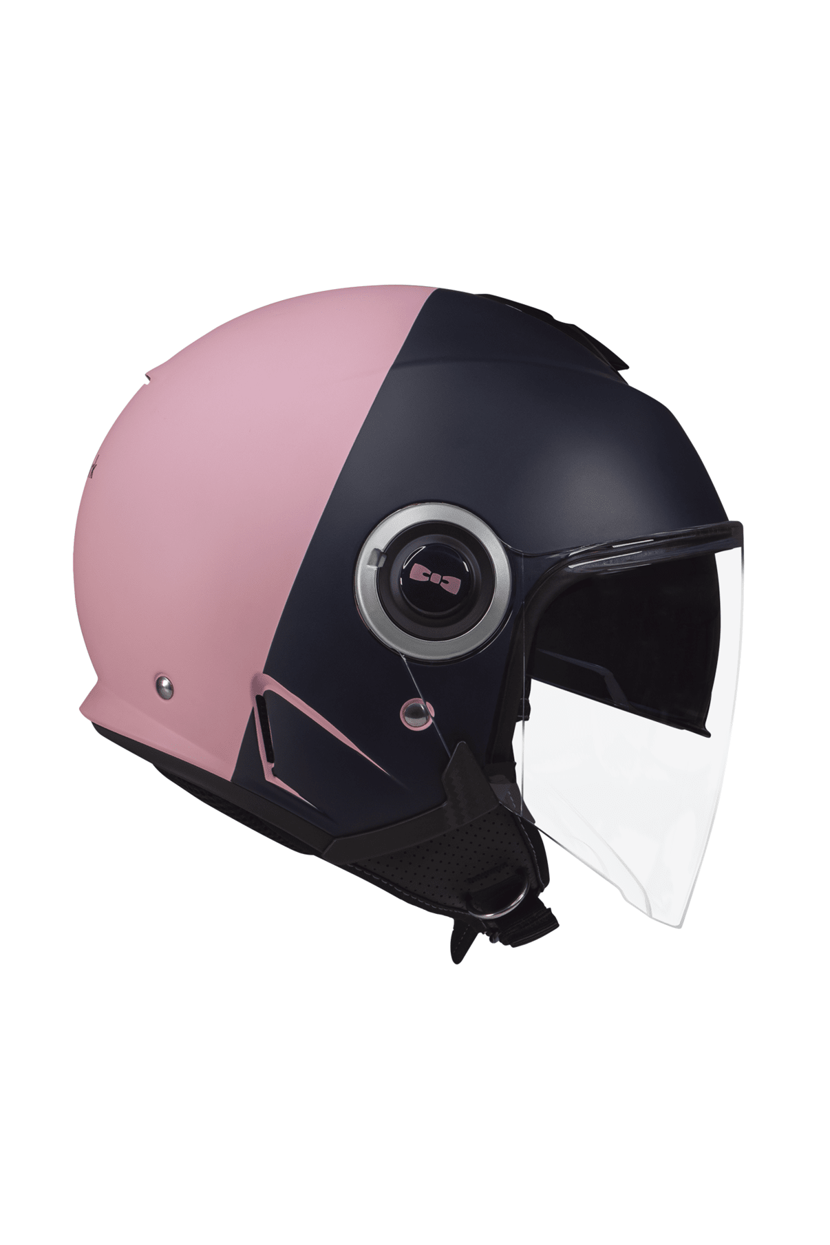Casque de moto motif coupé-cousu