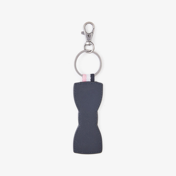 Porte-clés bleu foncé forme nœud papillon