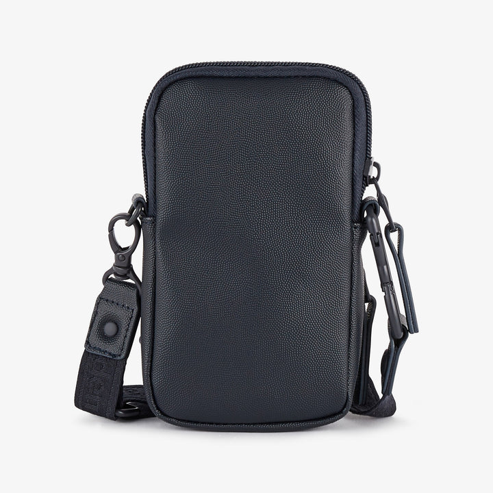 Besace grainé bleu foncé