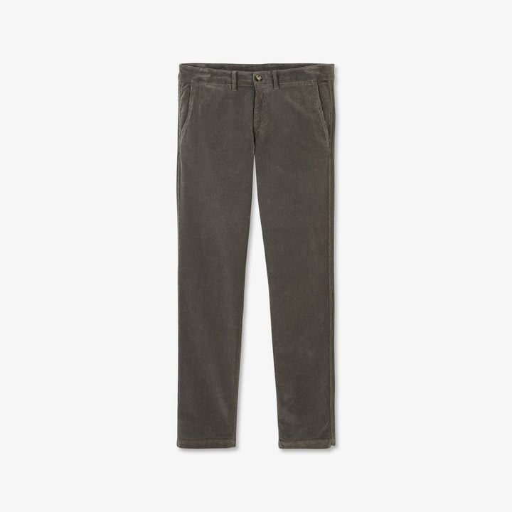 Pantalon kaki chino en velours côtelé