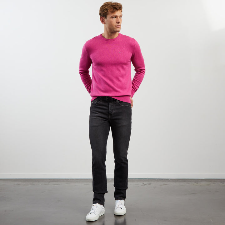Jean gris foncé slim effet délavé