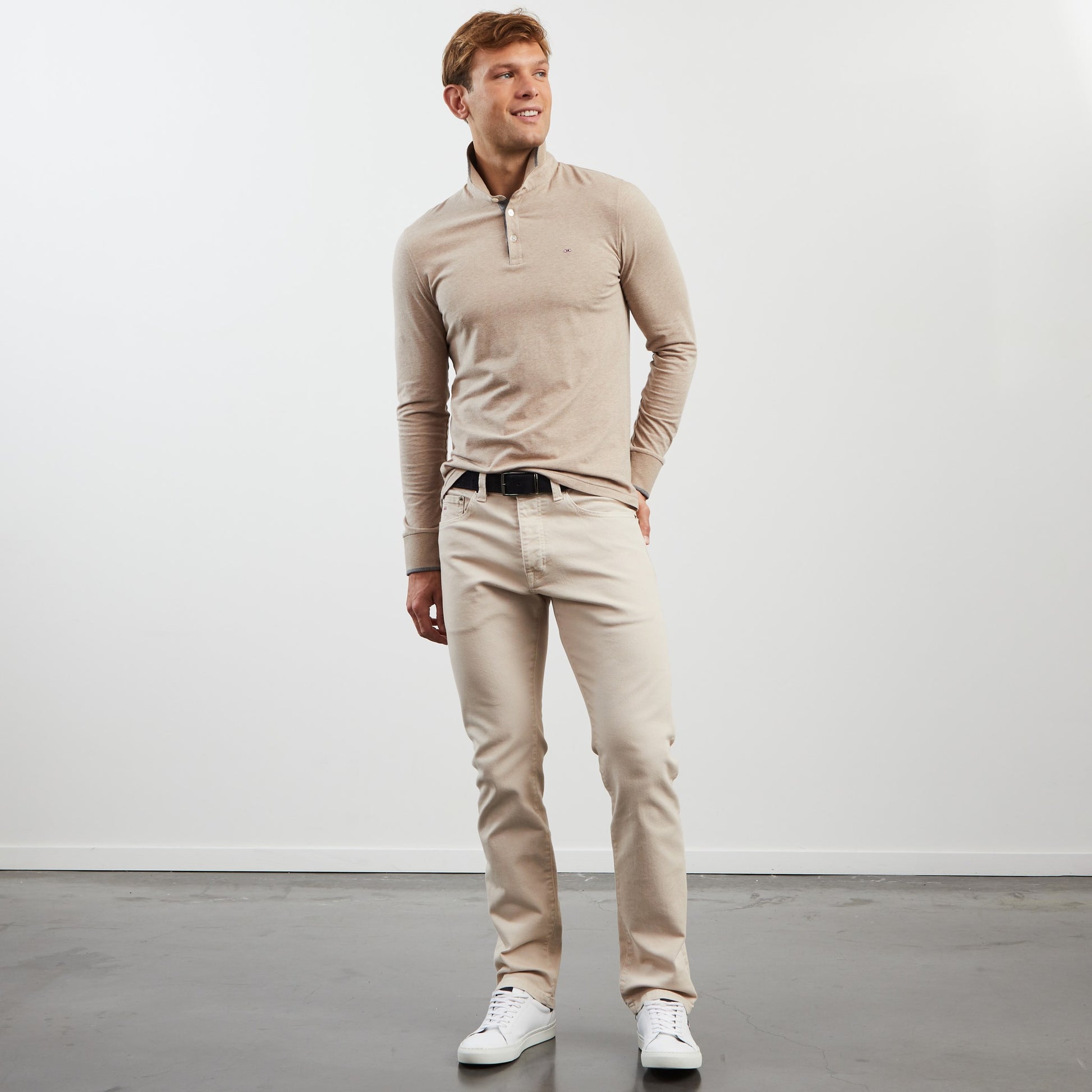 Jean droit beige cheap