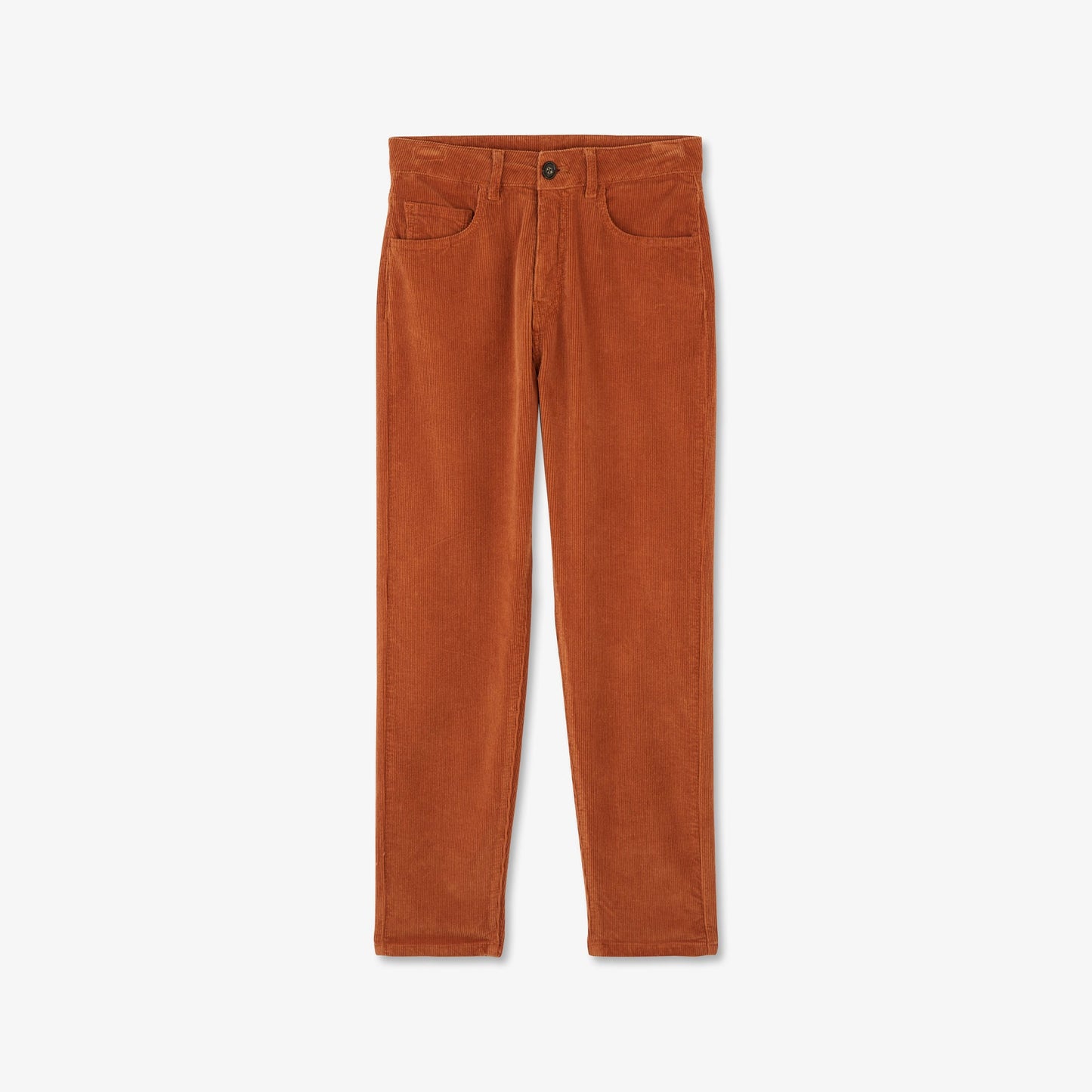 Pantalon marron en velours côtelé