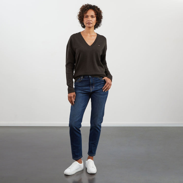 Jean bleu foncé slim 5 poches