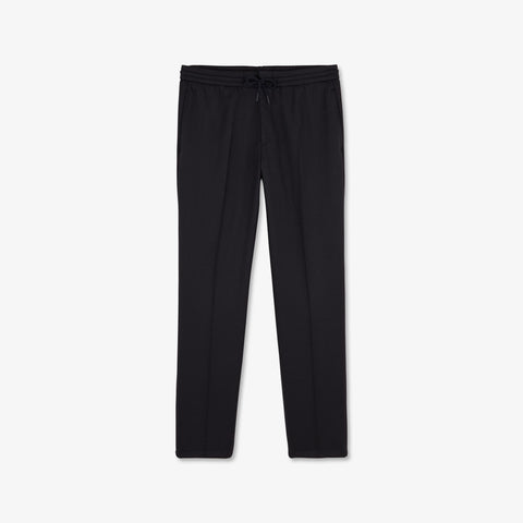Dark blue wool mix trousers with broken fold - Image 2