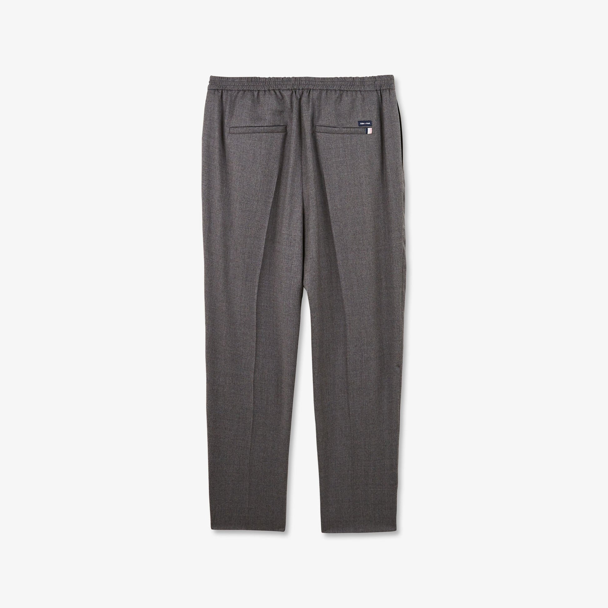 Pantalon gris chiné uni