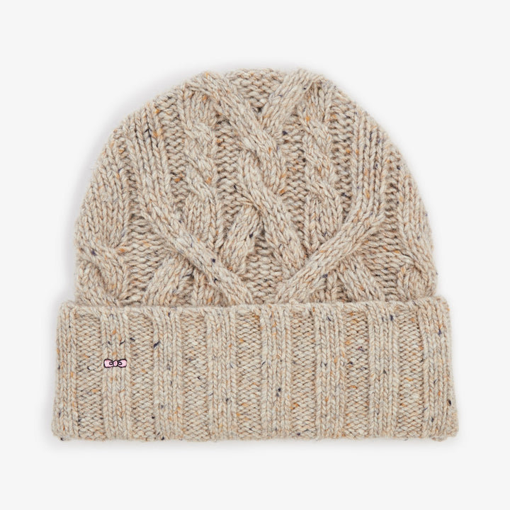 Bonnet beige en laine