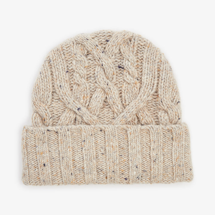 Bonnet beige en laine