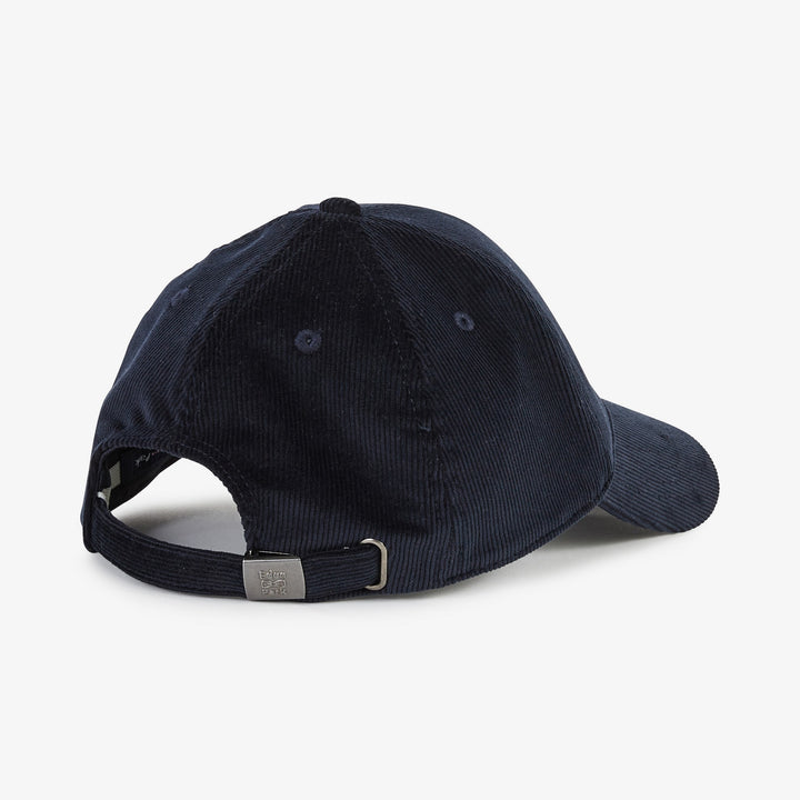 Casquette bleu foncé en velours côtelé