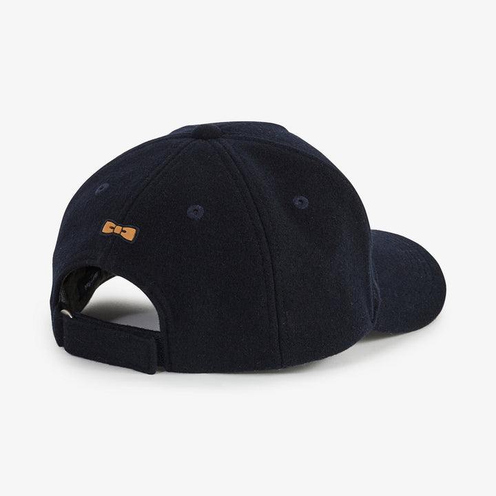 Casquette bleu foncé à patch et broderie