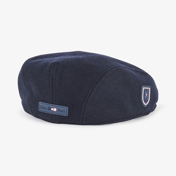 Béret en laine bleu marine