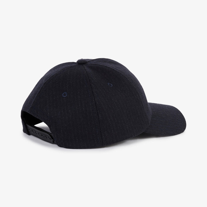 Casquette bleu foncé à rayures fondues