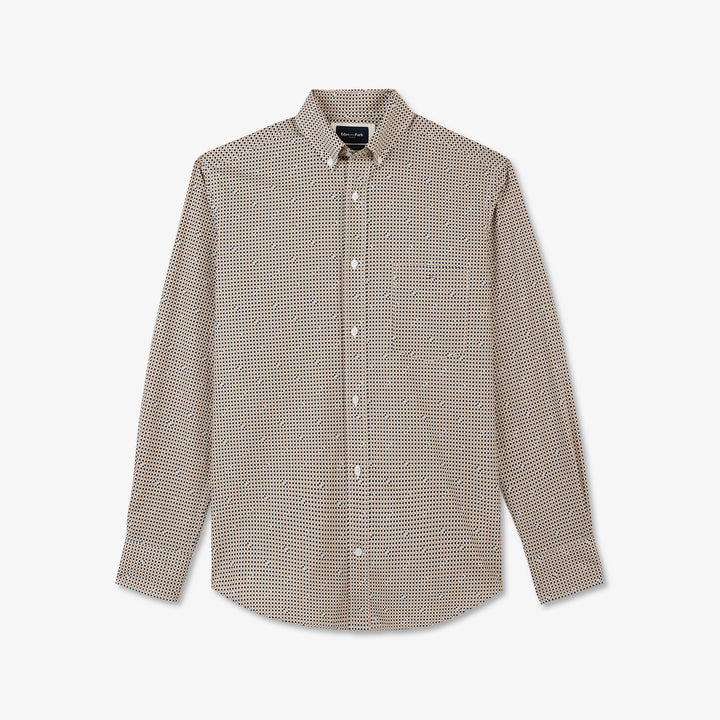 Chemise beige imprimé exclusif