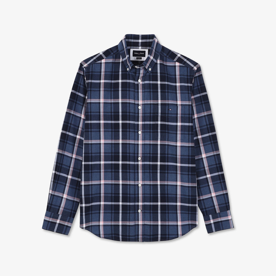 Chemise Eden Park Club House à Carreaux - Taille XL, Coton (Occasion Excellent État)