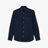 Navy blue shirt with floral detail