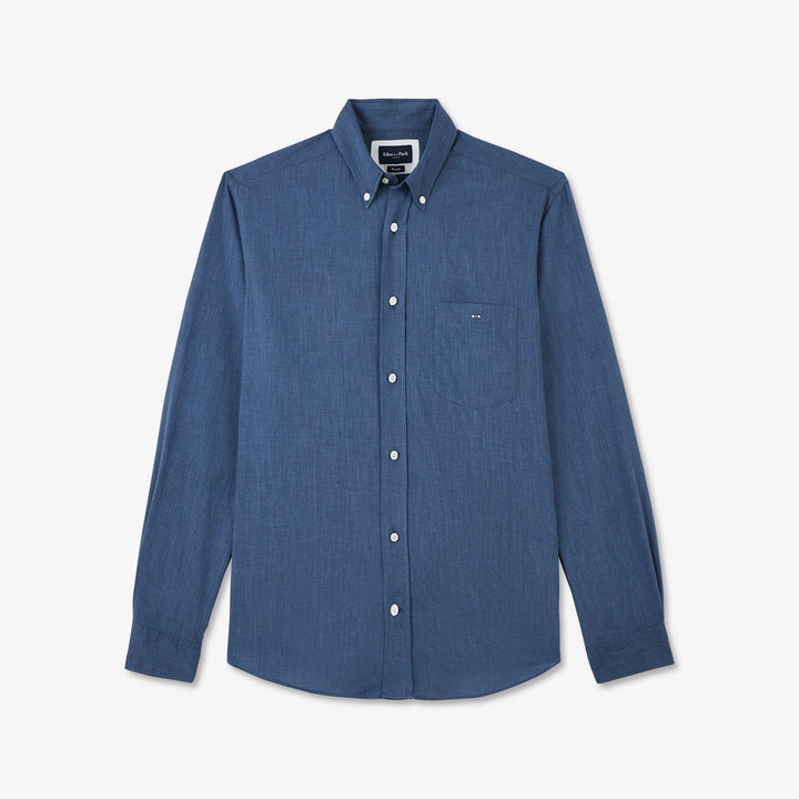 Chemise bleue en coton léger