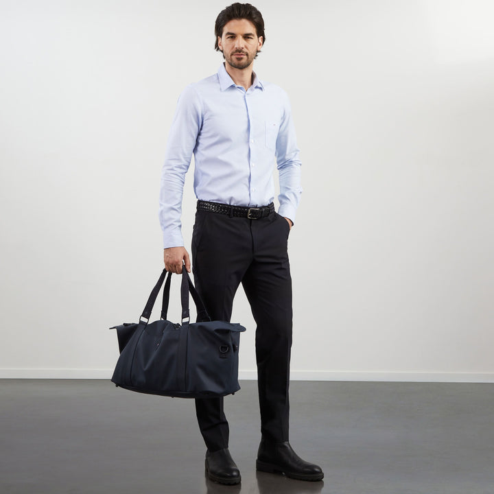 Chemise rayée bleu marine