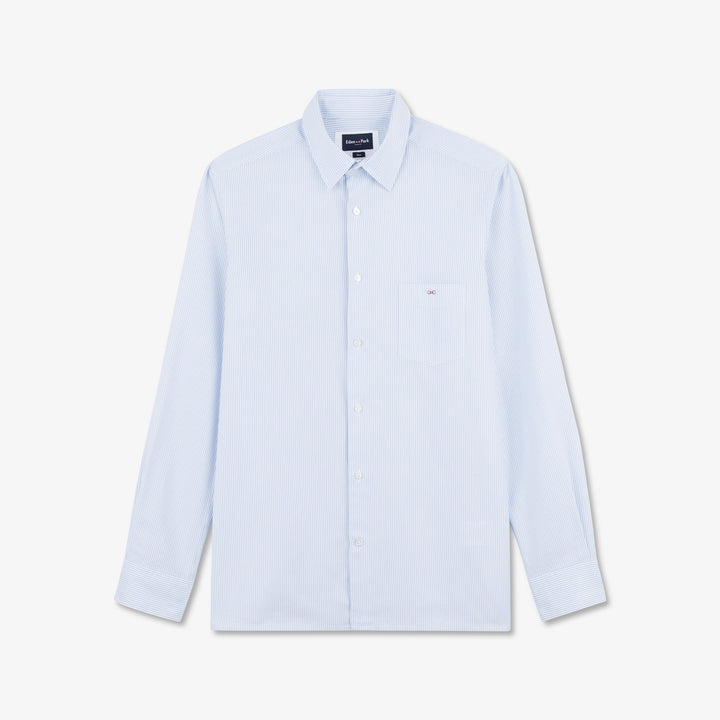 Chemise rayée bleu clair