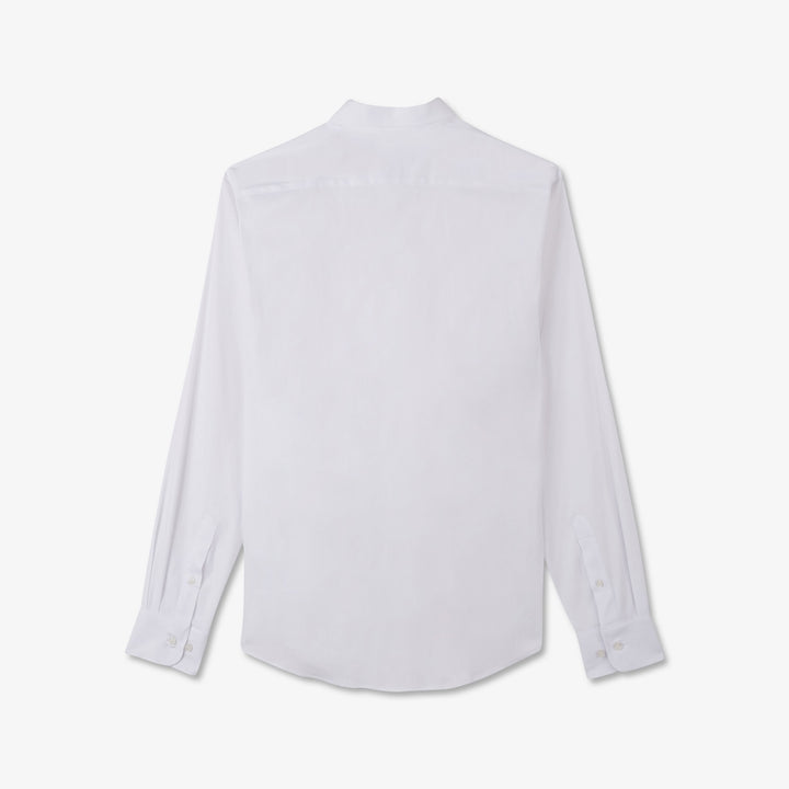 Chemise unie slim fit blanc