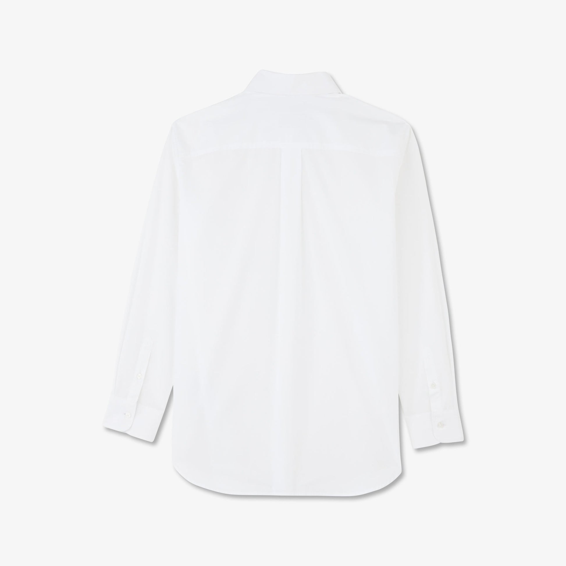 Chemisier blanc uni en popeline