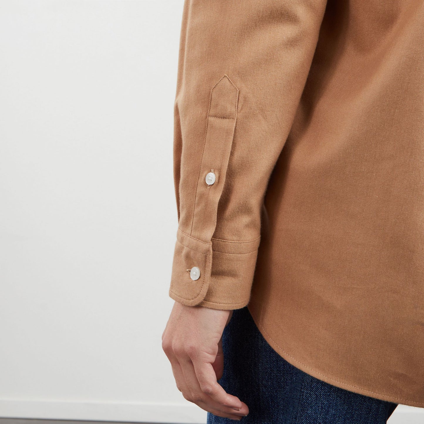 Chemisier beige uni