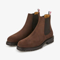Boots chelsea marron en nubuck